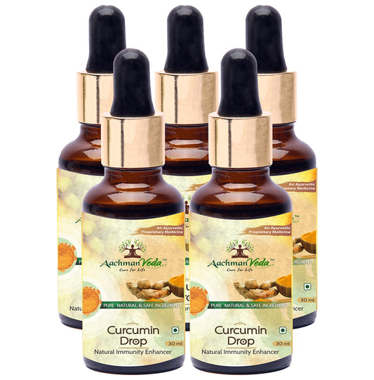 Aachman Veda Curcumin Drop Natural Immunity Enhancer (30ml Each) - Classic Derma