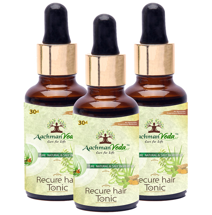 Aachman Veda Recure Hair Tonic (30ml Each) - Classic Derma