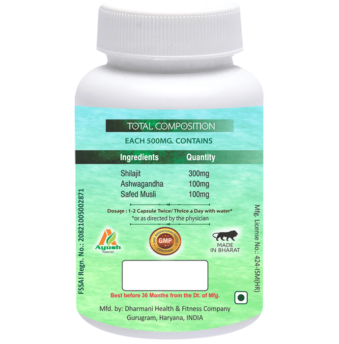 Aachman Veda Shilajit Pure Extract Capsule (60 Each)