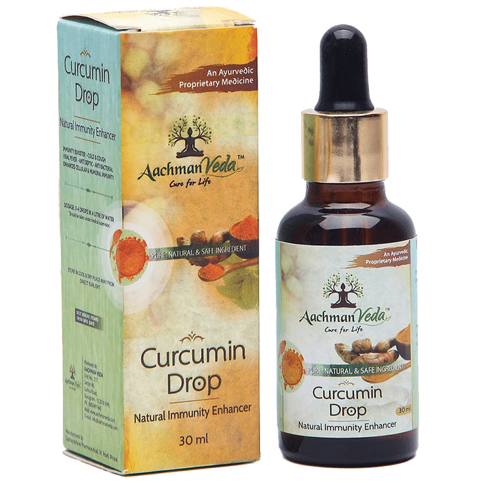 Aachman Veda Shilajit Pure Extract Capsule with Aachman Veda Curcumin Drop 30ml Free
