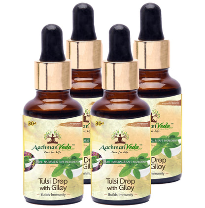 Aachman Veda Tulsi Drop with Giloy (30ml Each) - Classic Derma