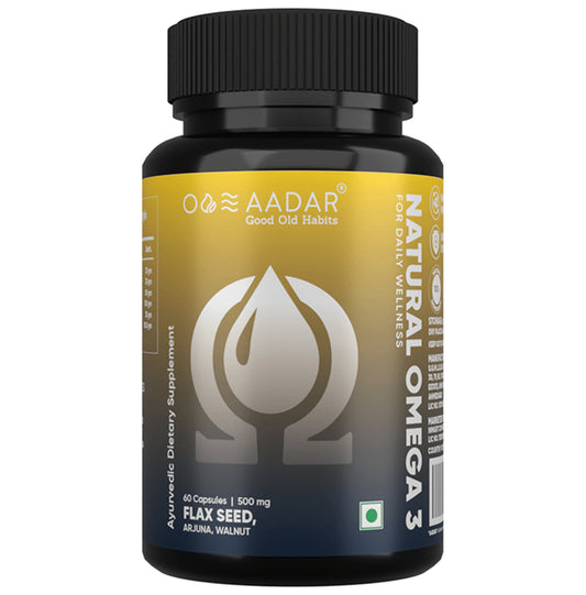 Aadar Natural Omega 3, 500mg Capsule - Classic Derma