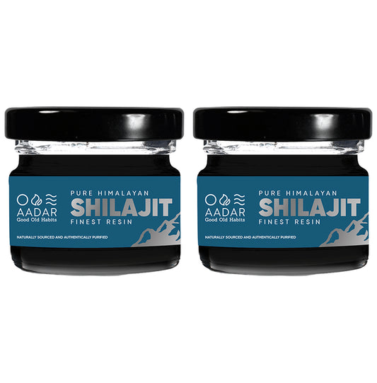 Aadar Pure Himalayan Shilajit Finset Resin (15ml Each) - Classic Derma