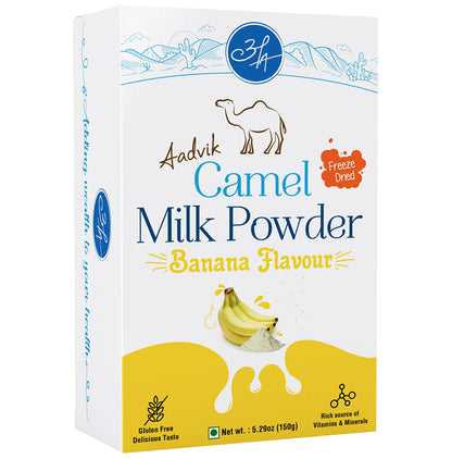 Aadvik Camel Milk Powder Sachet (30gm Each) Banana Freeze Dried - Classic Derma