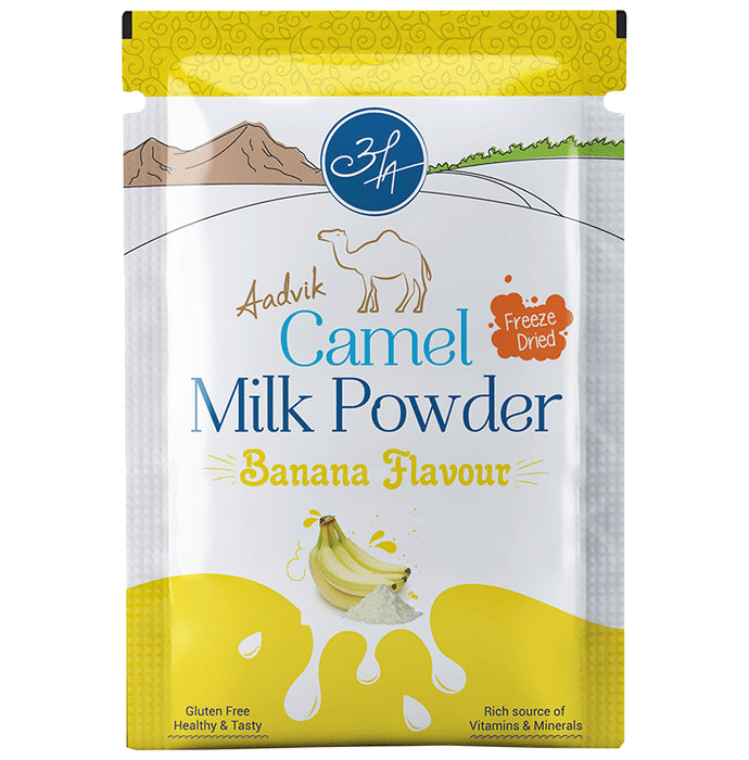 Aadvik Camel Milk Powder Sachet (30gm Each) Banana Freeze Dried