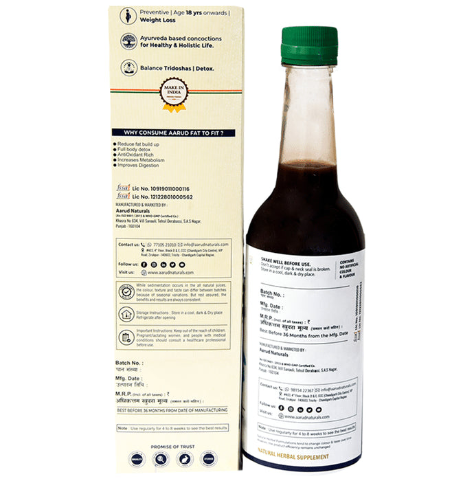 Aarud Naturals Fat to Fit Syrup