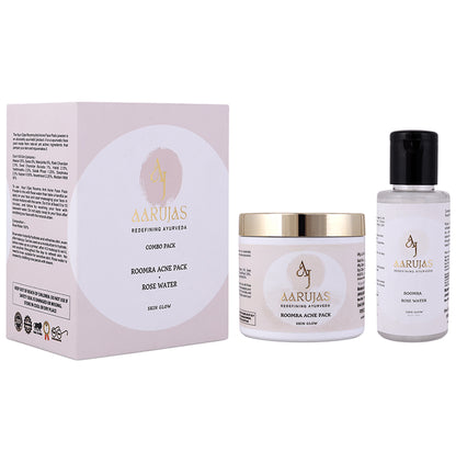 Aarujas Combo Pack of Roomra Acne Pack (40gm) & Roomra Rose Water (100ml) - Classic Derma