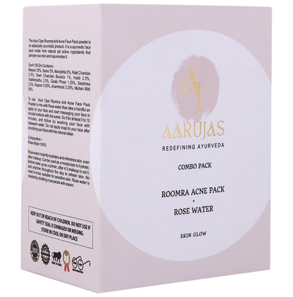 Aarujas Combo Pack of Roomra Acne Pack (40gm) & Roomra Rose Water (100ml)