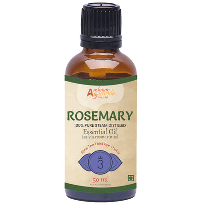 Aashman Ayurveda 100% Pure Steam Distilled Essential Oil (50ml Each) Rosemary