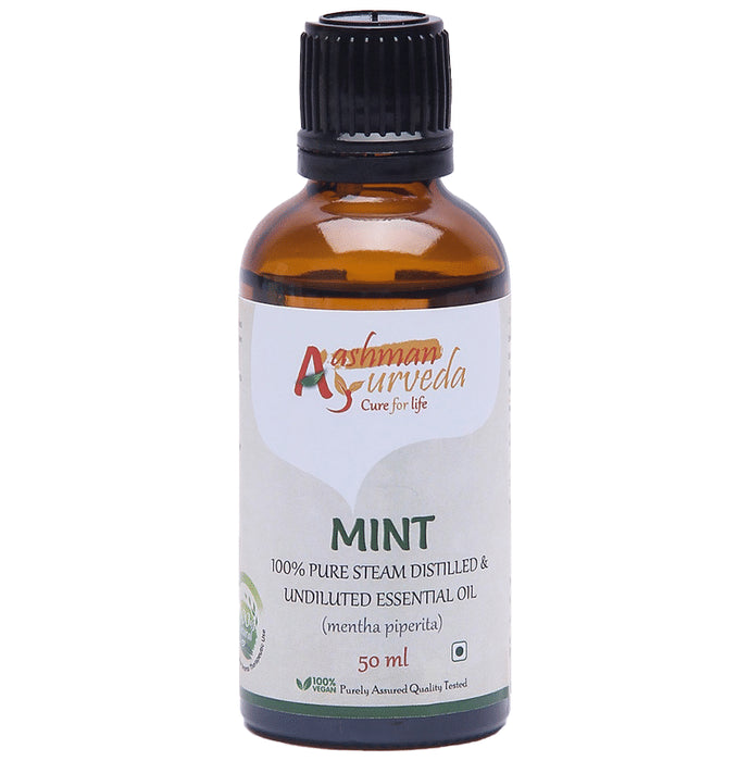 Aashman Ayurveda 100% Pure Steam Distilled Essential Oil Mint