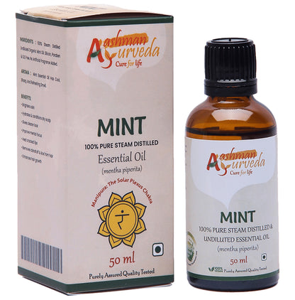 Aashman Ayurveda 100% Pure Steam Distilled Essential Oil Mint