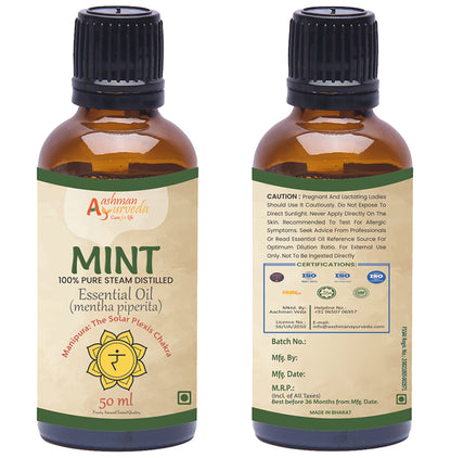 Aashman Ayurveda 100% Pure Steam Distilled Essential Oil Mint
