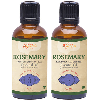 Aashman Ayurveda 100% Pure Steam Distilled Essential Oil Rosemary - Classic Derma