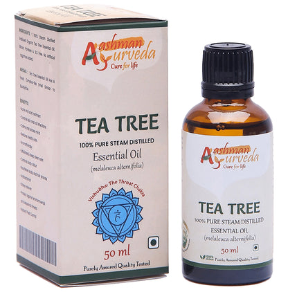 Aashman Ayurveda 100% Pure Steam Distilled Essential Oil Tea Tree