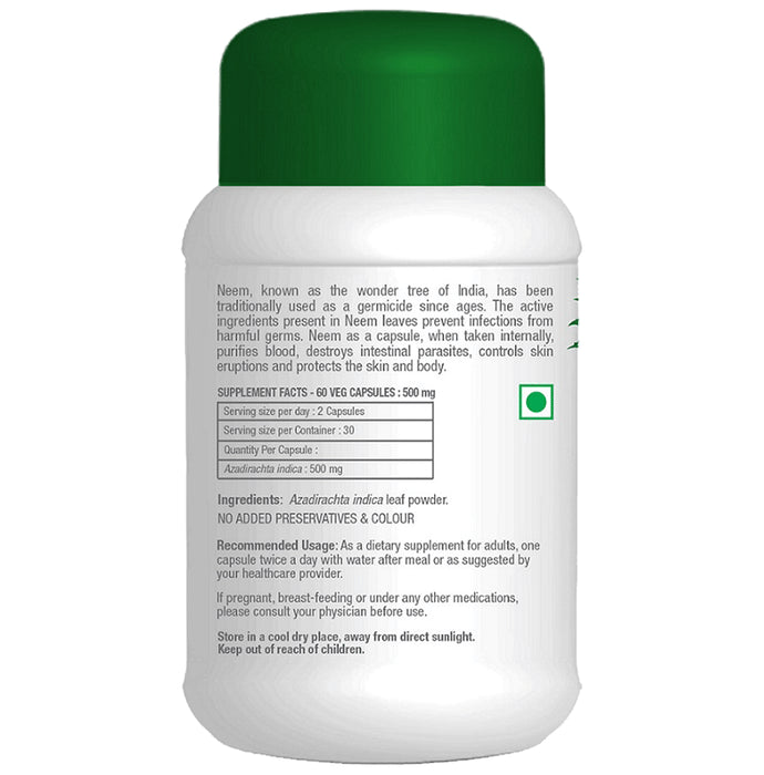 Aavaaram Neem Enerj+ 500mg Veg Capsule