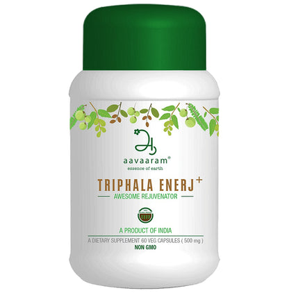 Aavaaram Triphala Enerj+ 500mg Veg Capsule - Classic Derma