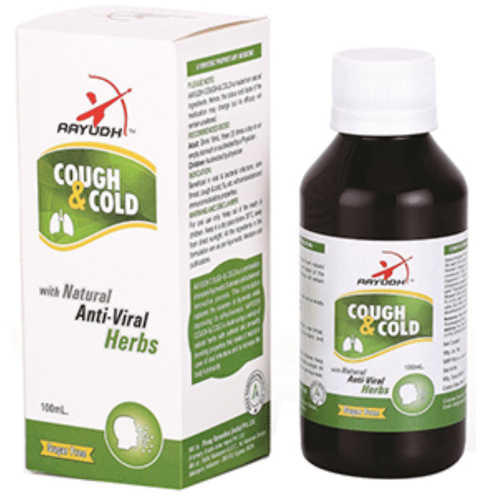 Aayudh Cough & Cold Syrup (100ml Each) Sugar Free - Classic Derma