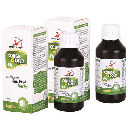 Aayudh Cough & Cold Syrup (100ml Each) Sugar Free - Classic Derma