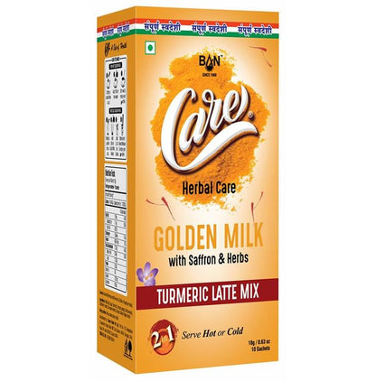 Ban Labs Care Herbal Care Golden Milk Turmeric Latte Mix (18gm Each) - Classic Derma