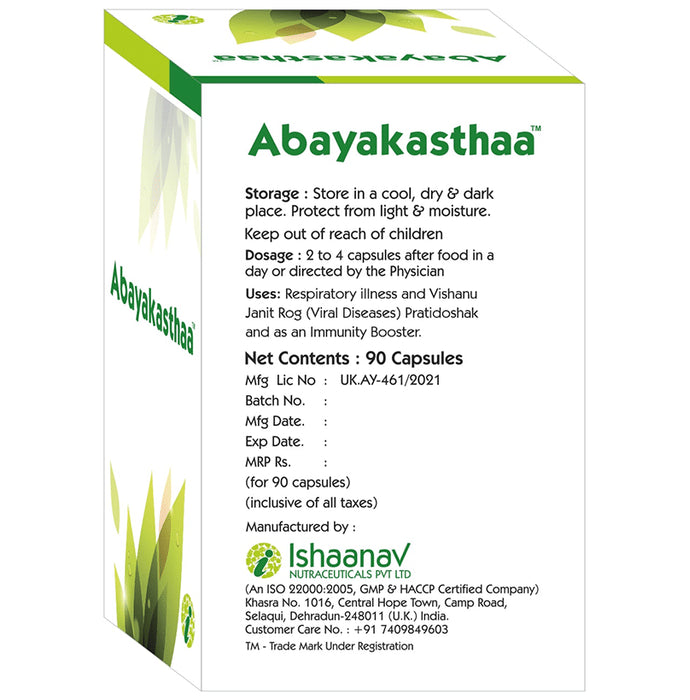 Abayakasthaa Natural Immunity Booster Capsule
