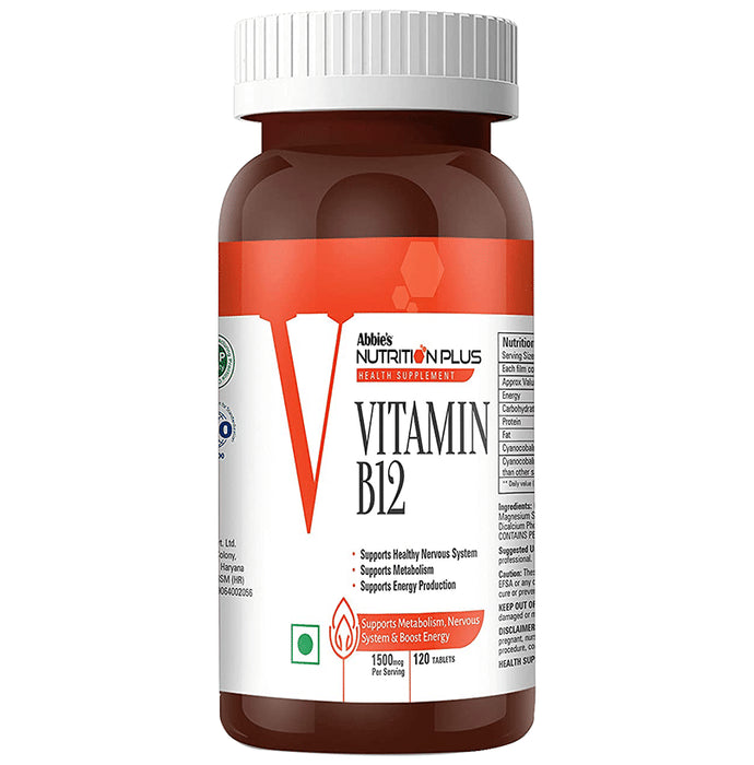 Abbie's Nutrition Plus Health Supplement Vitamin B12 Tablet - Classic Derma