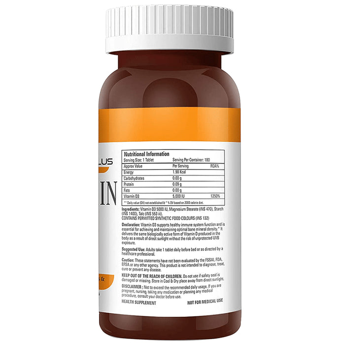 Abbie's Nutrition Plus Health Supplement Vitamin D3 Tablet