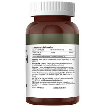 Abbie's Nutrition Plus Health Supplement Vitamin K2 as MK7 Capsule