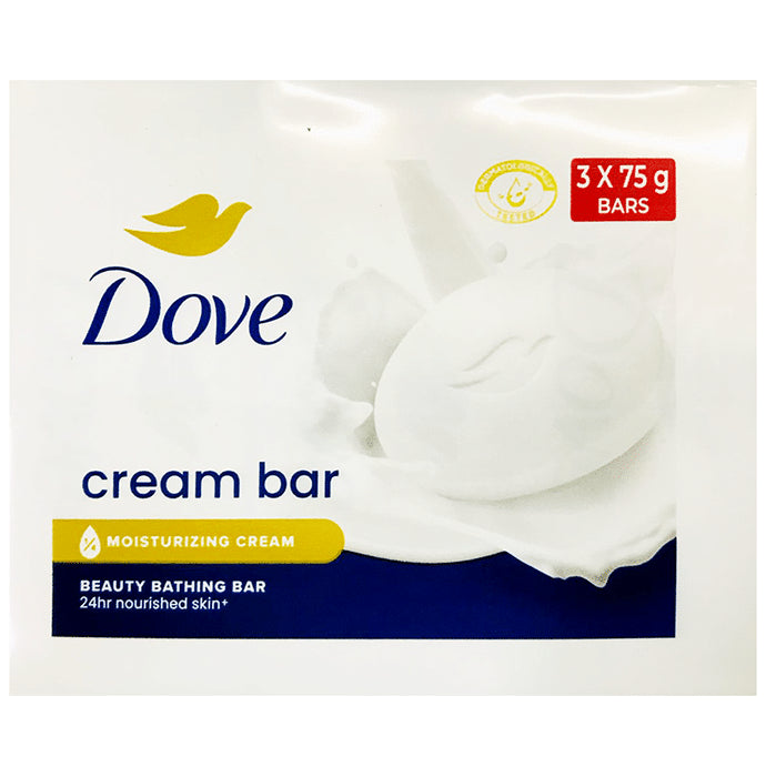 Dove Cream Beauty Bathing Bar (75gm Each) - Classic Derma