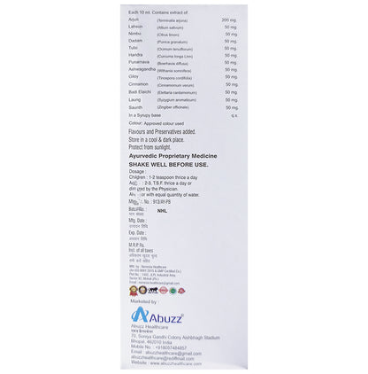 Abuzz's Abudil Syrup Mix Fruit