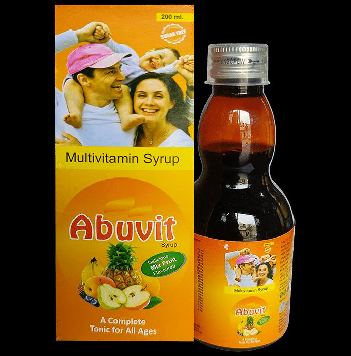 Abuzz's Syrup Abuvit Mix Fruit Sugar Free - Classic Derma