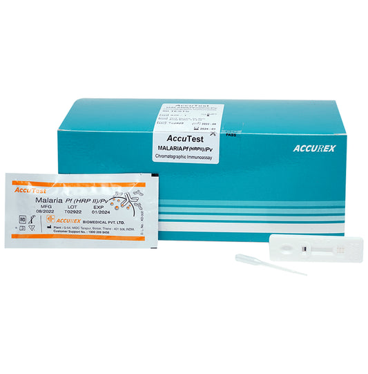 Accu Test Malaria Pf (HRPII)/Pv Test Kit - Classic Derma