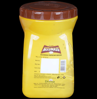 Accumass Combo of Accumass Weight Gain Granules 525gm & Capsule 60