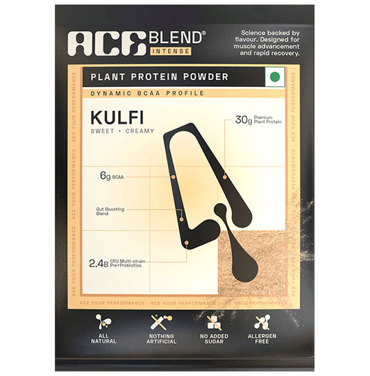 Ace Blend Intense 30g Vegan Plant Protein Powder with BCAA Kulfi - Classic Derma