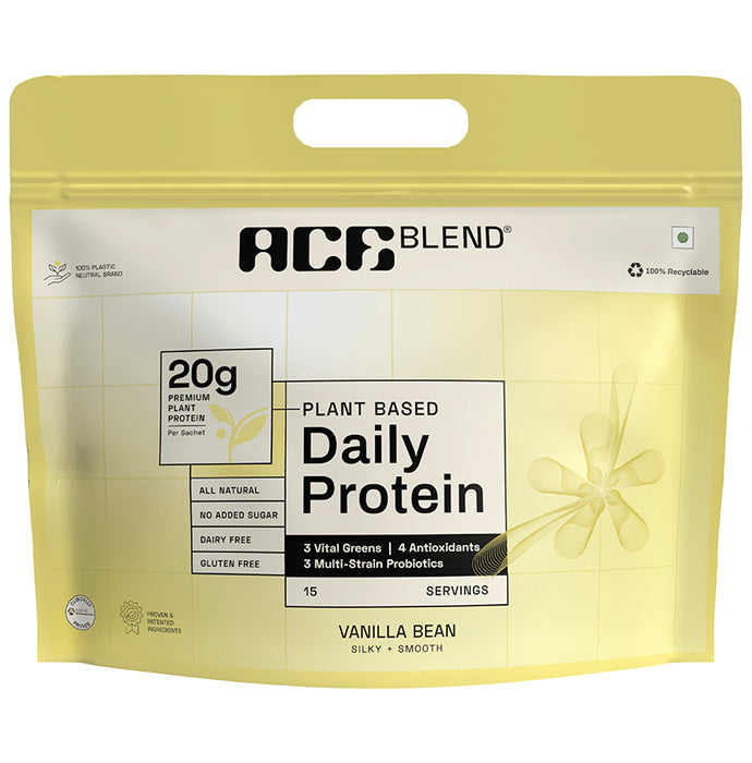 Ace Blend Plant Based Daily Protein Vanilla Bean - Classic Derma