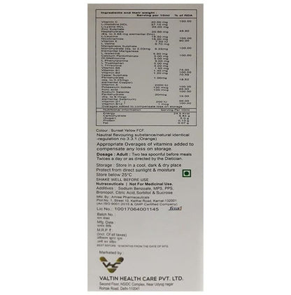 Acti + Syrup Sugar Free