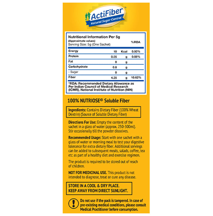 ActiFiber Natural Sugar Control (5gm Each)