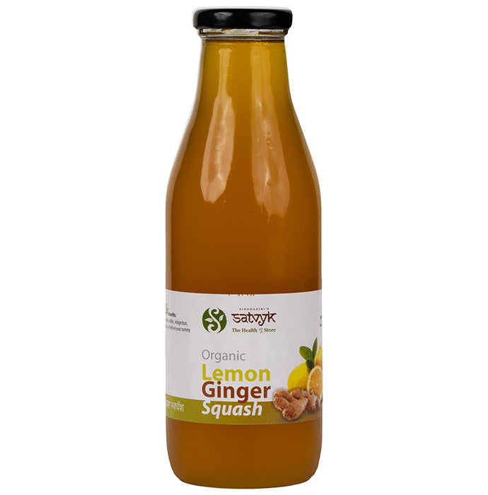 Satvyk Organic Lemon Ginger Squash - Classic Derma