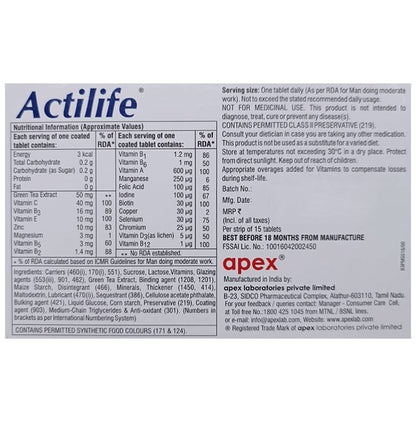 Actilife Tablet