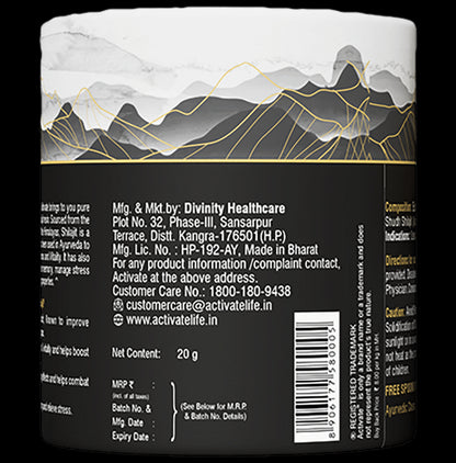 Activate Shilajit Resin