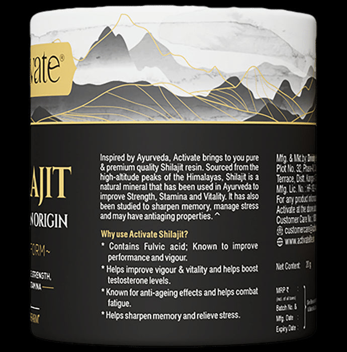 Activate Shilajit Resin