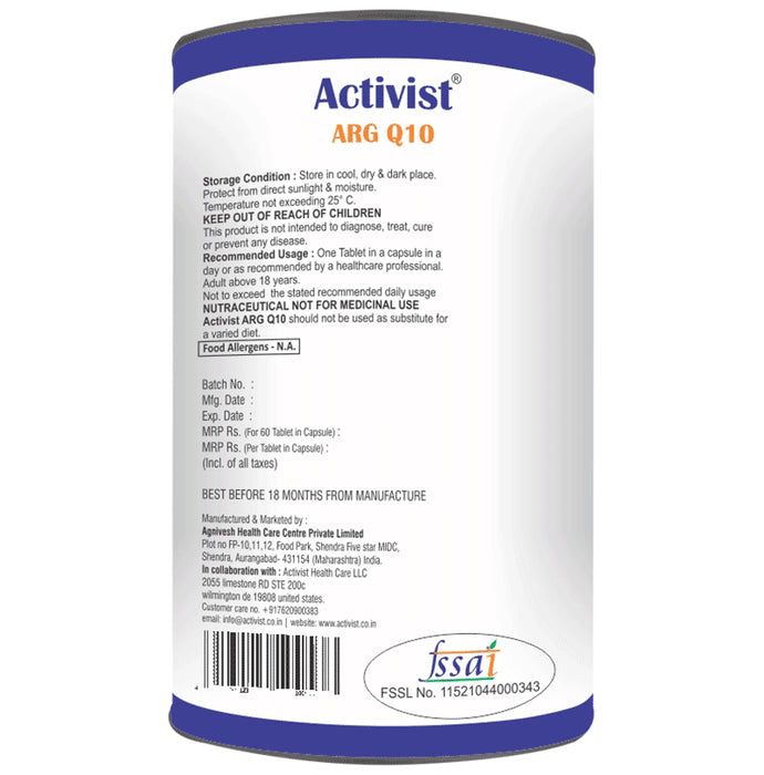 Activist Arg Q10 Tablet In Capsule