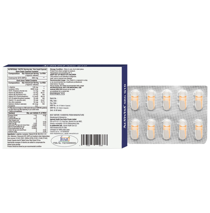 Activist Arg Q10 Tablet in Capsule (10 Each)