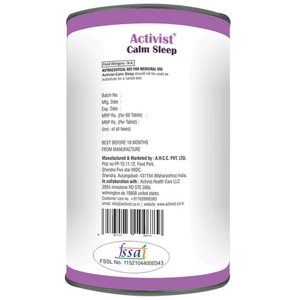 Activist Calm Sleep Tablet