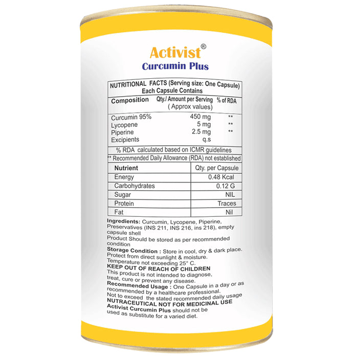 Activist Curcumin Plus Capsule