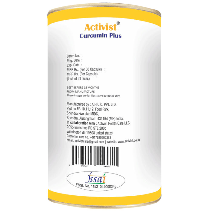 Activist Curcumin Plus Capsule