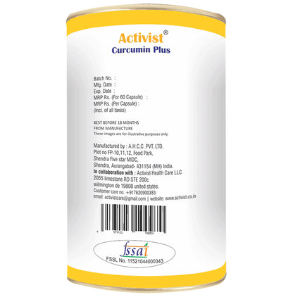 Activist Curcumin Plus Capsule