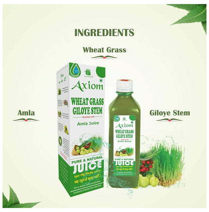 Axiom Wheat Grass Giloye Stem Juice No Added Sugar