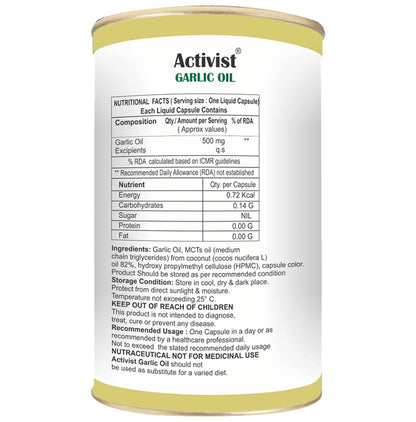 Activist Garlic Oil Liquid Capsule