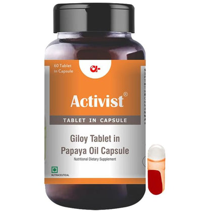 Activist Giloy Tablet In Papaya Oil Capsule