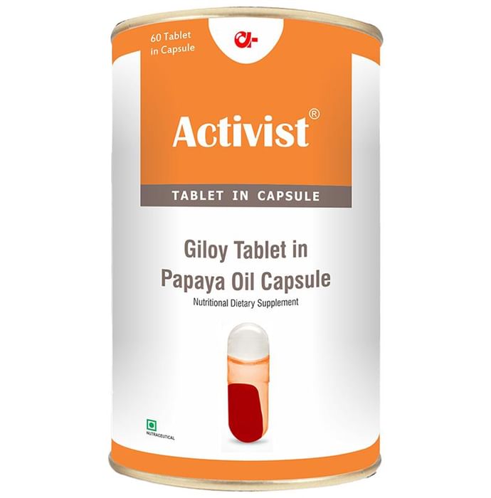 Activist Giloy Tablet In Papaya Oil Capsule
